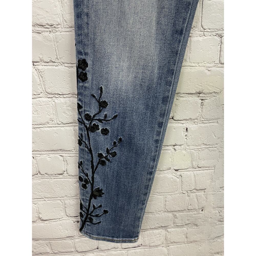 DRIFTWOOD Women's Jackie Embroidered Skinny Jeans Floral Sz 27 29x28 - Picture 2 of 10